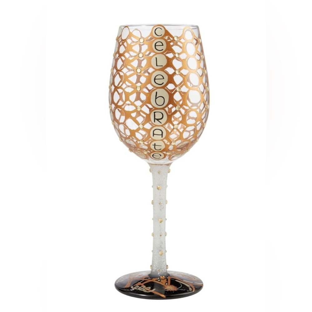 Lolita Wine Glass “CELEBRATE” NWT
